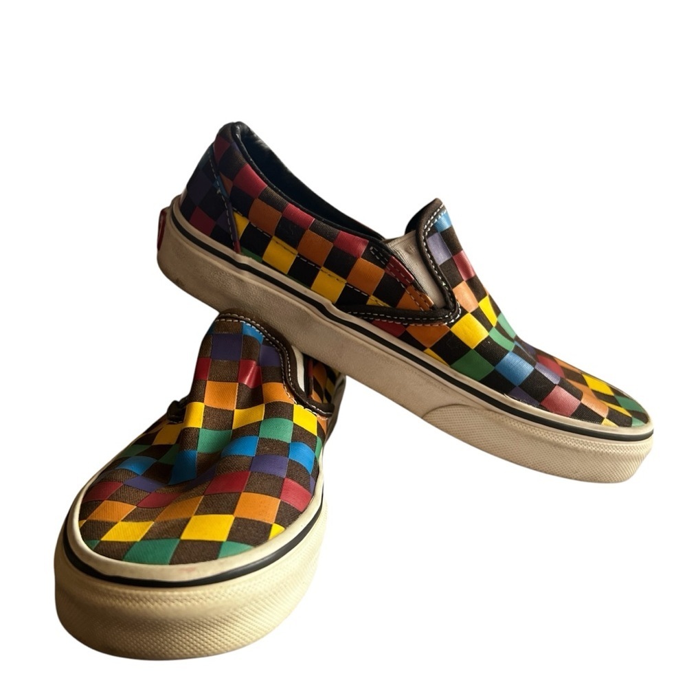 Vans Multicolor Checkered Slip-On Sneakers